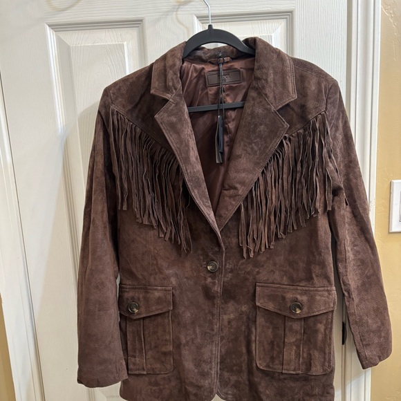 BLANKNYC  Suede Fringe Jacket - Picture 1 of 5